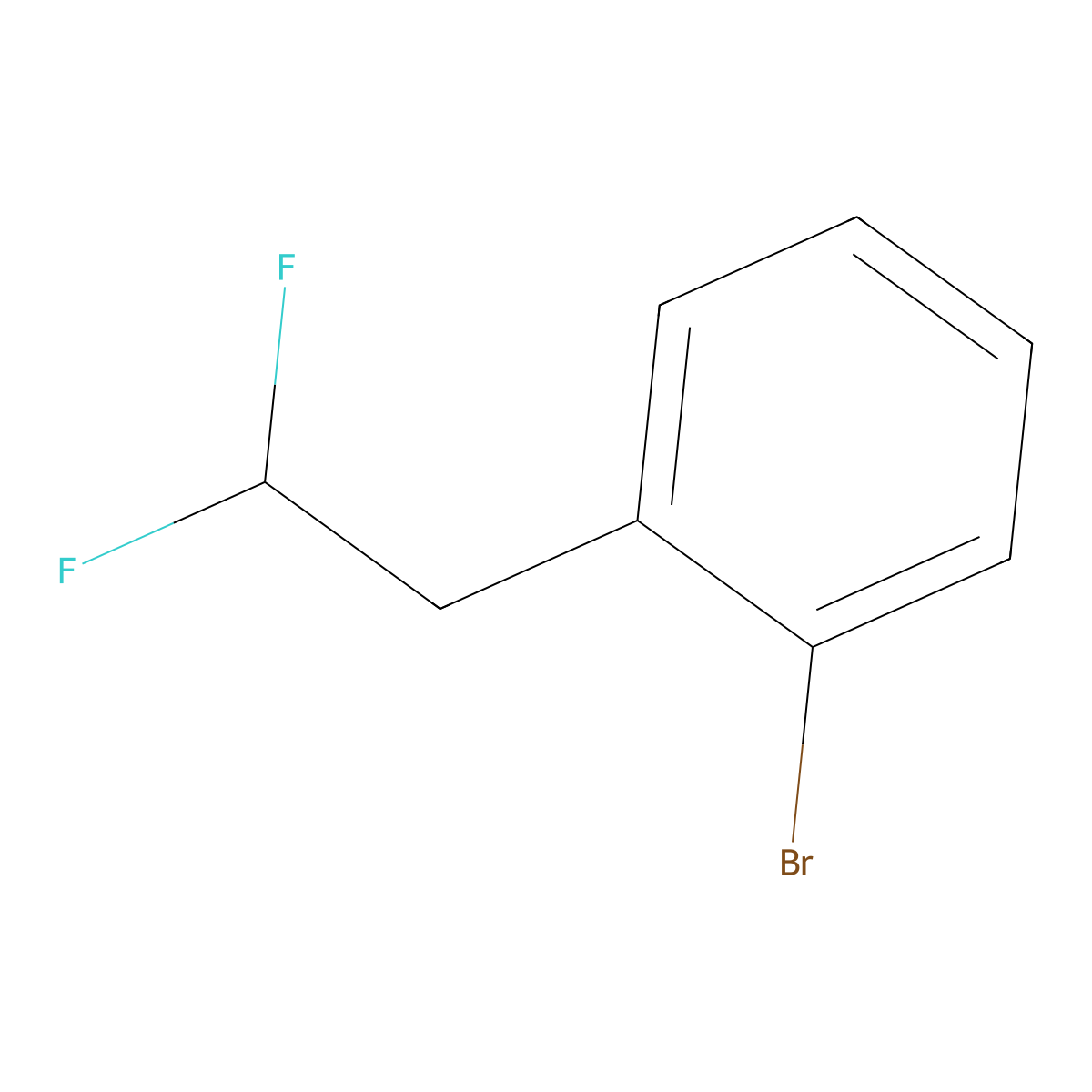 1-Bromo-2-(2,2-difluoroethyl)benzene molecular structure, CAS 1027513-80-9