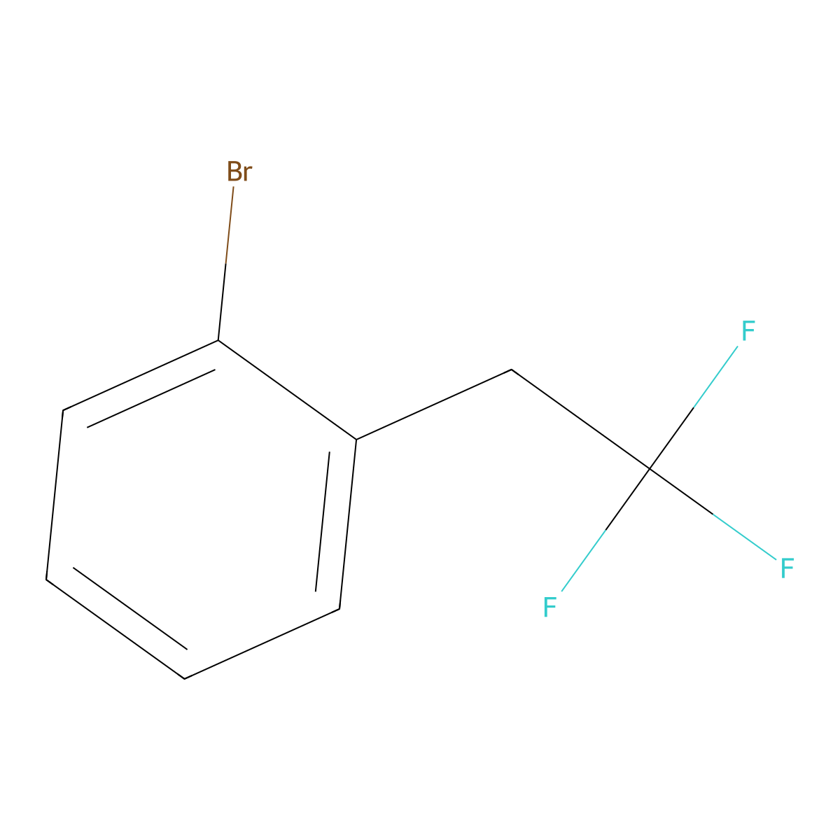 1-Bromo-2-(2,2,2-trifluoroethyl)benzene molecular structure, CAS 1027513-81-0