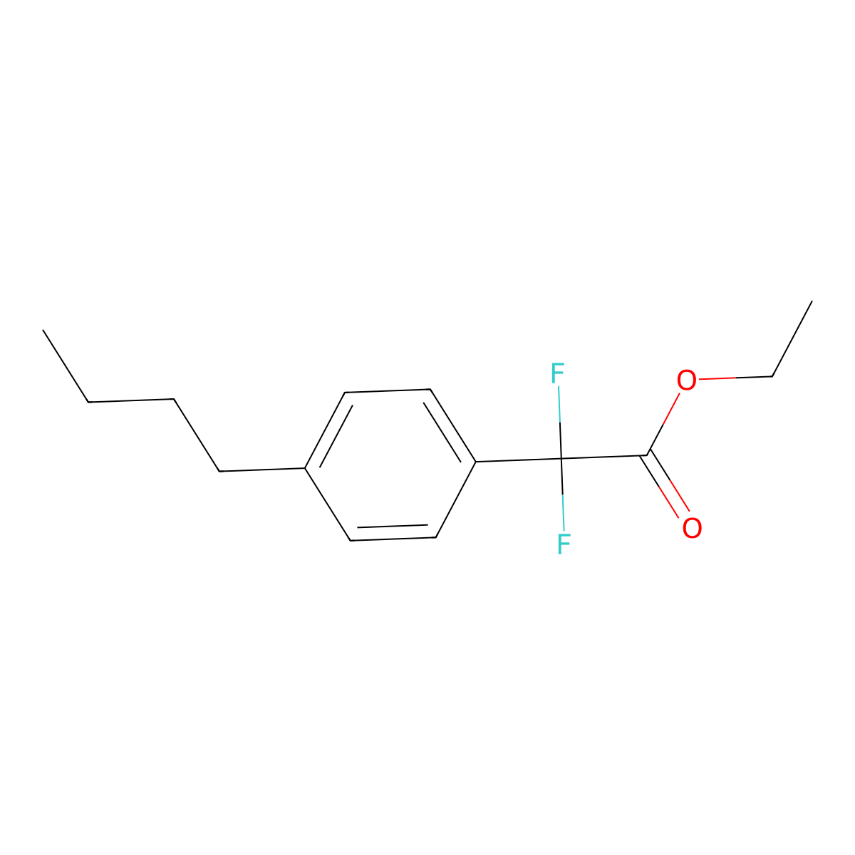 Ethyl (4-Butylphenyl)difluoroacetate molecular structure, CAS 1027514-11-9