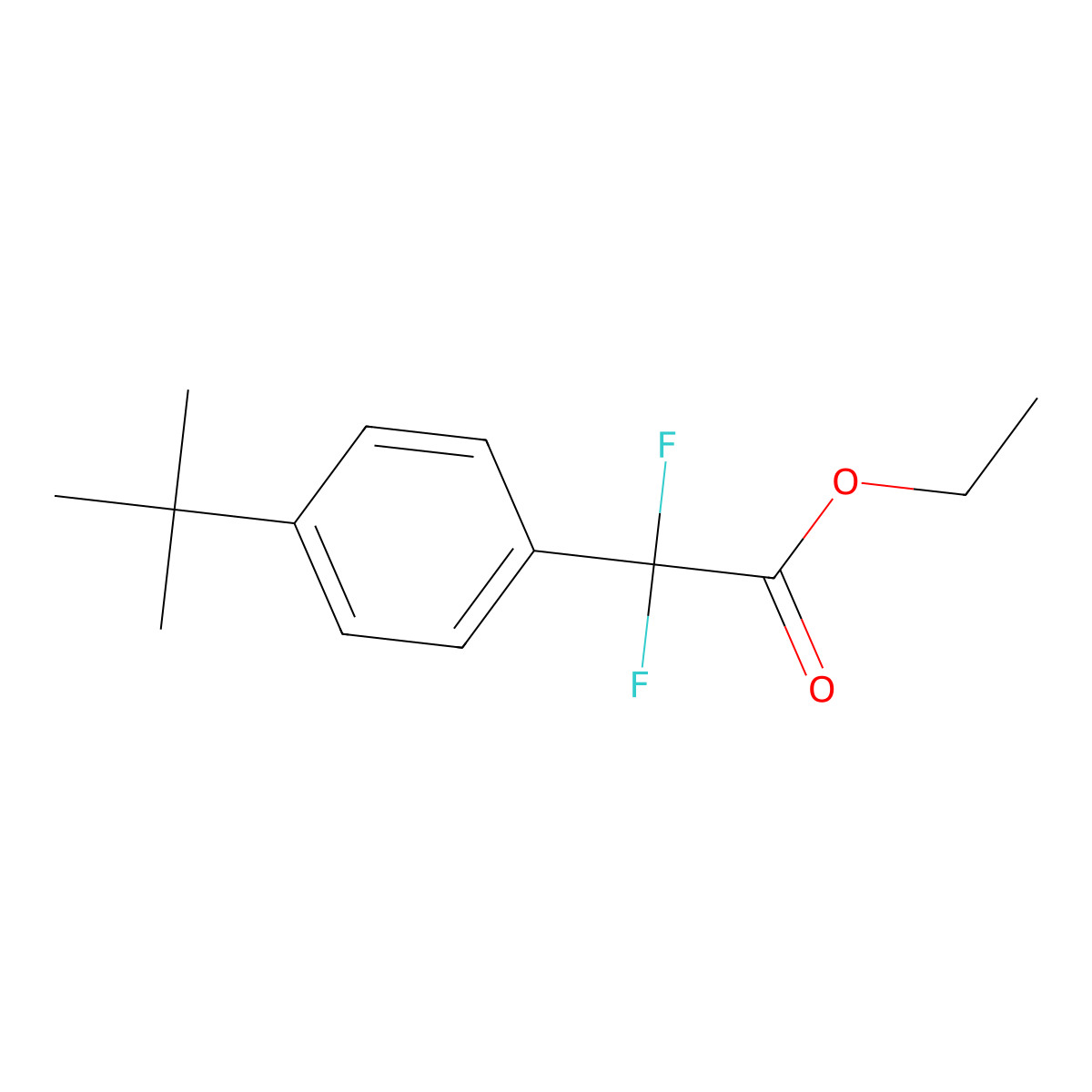 Ethyl (4-tert-Butylphenyl)difluoroacetate molecular structure, CAS 1027514-13-1