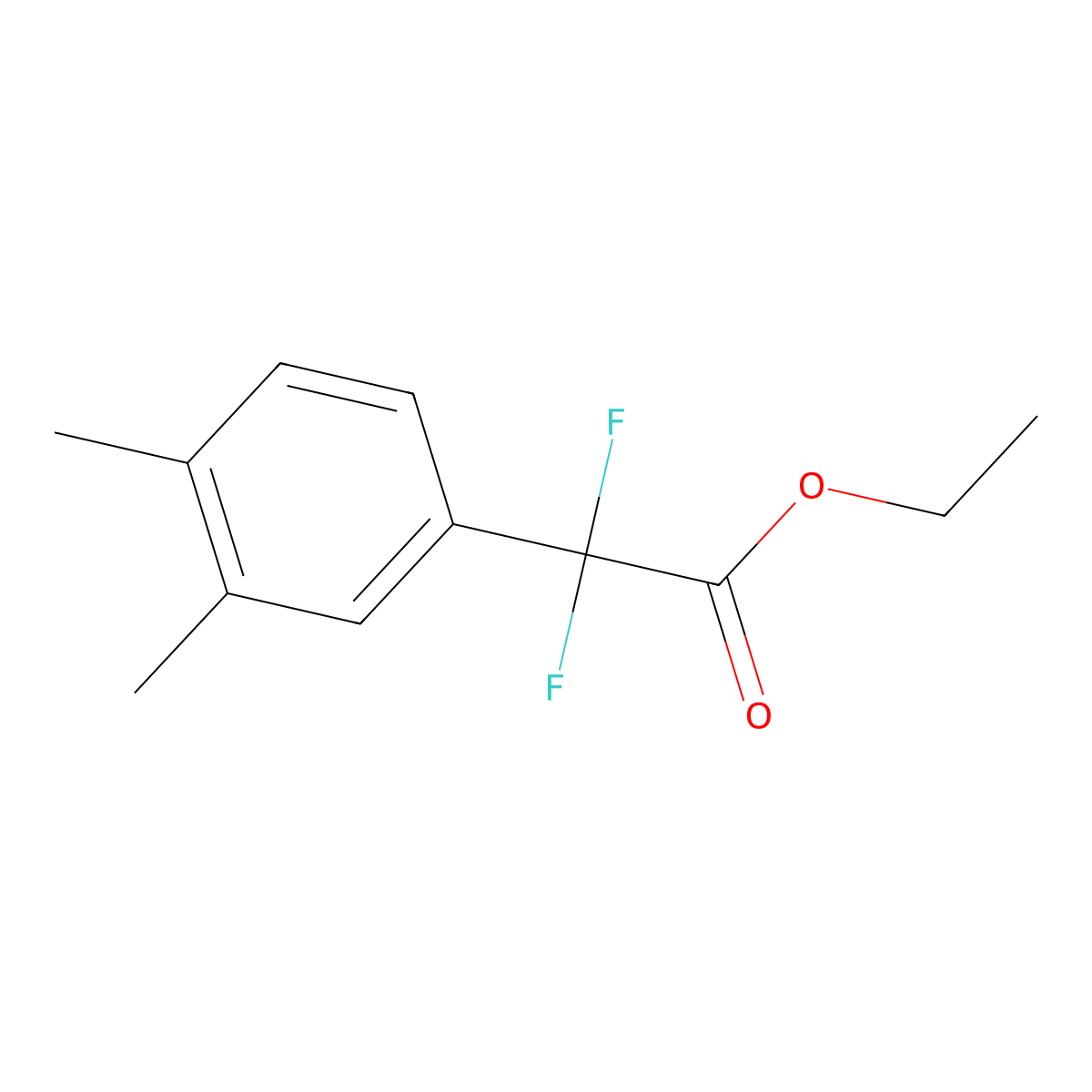 Ethyl (3,4-Dimethylphenyl)difluoroacetate molecular structure, CAS 1027514-17-5