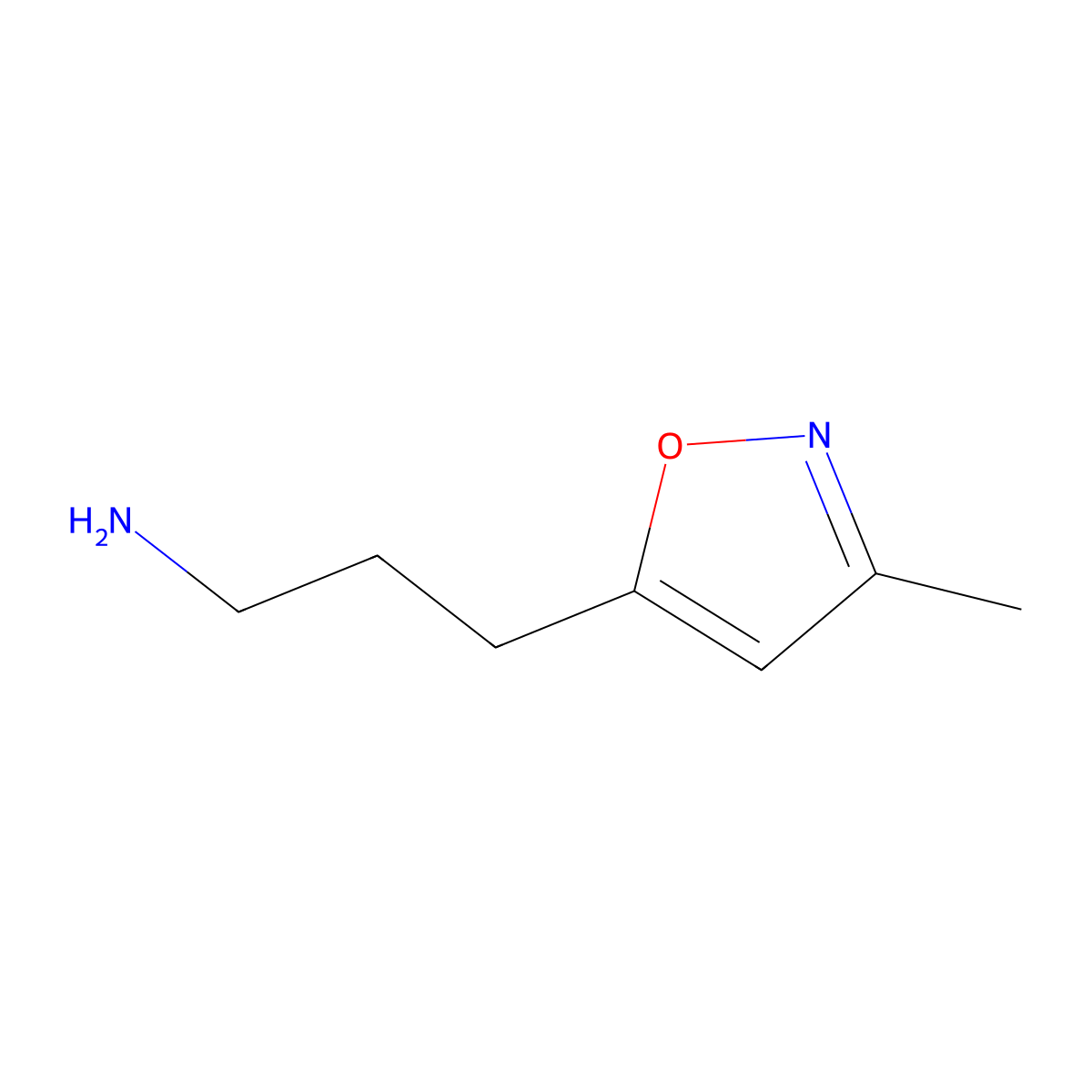 3-(3-Methyl-5-isoxazolyl)-1-propanamine molecular structure, CAS 1027518-85-9