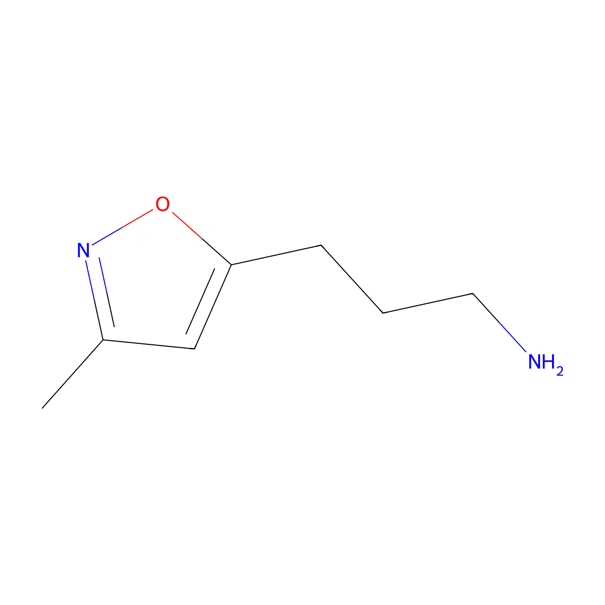 3-(3-Methyl-5-isoxazolyl)-1-propanamine molecular structure, CAS 1027518-85-9