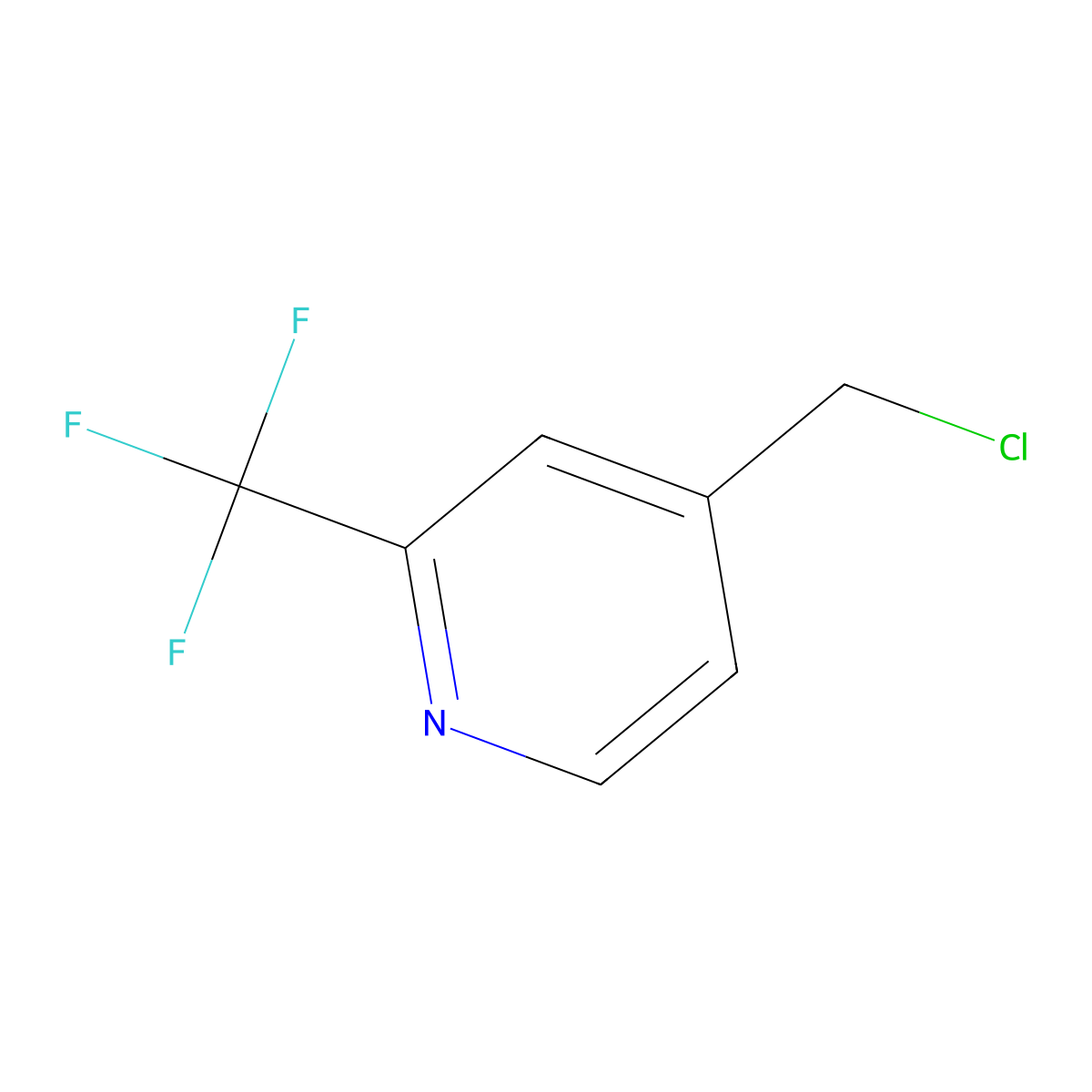 4-(Chloromethyl)-2-(trifluoromethyl)pyridine molecular structure, CAS 1027545-48-7