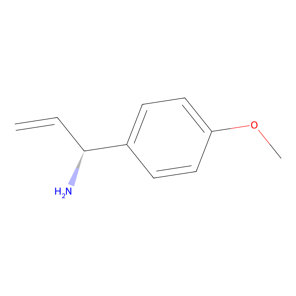(1R)-1-(4-Methoxyphenyl)prop-2-enylamine molecular structure, CAS 1027567-62-9