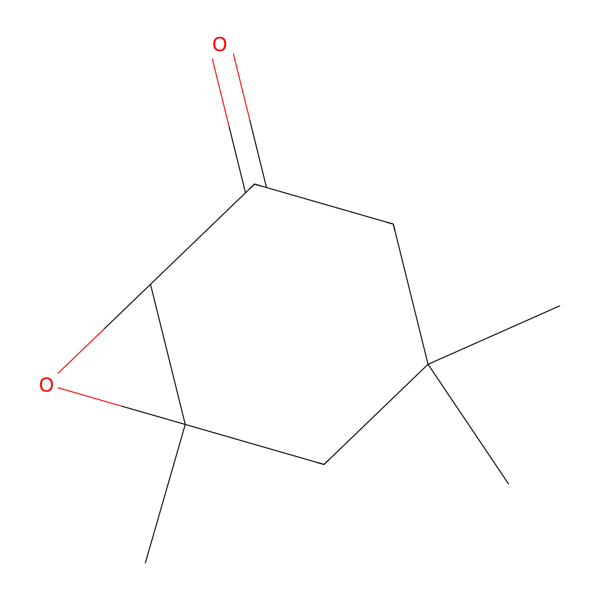 Isophorone Oxide molecular structure, CAS 10276-21-8