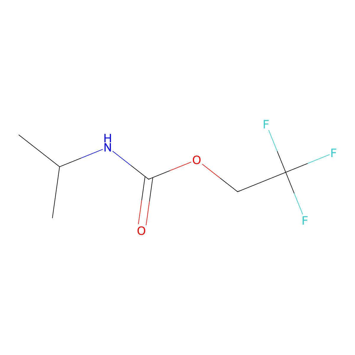 2,2,2-trifluoroethyl N-(propan-2-yl)carbamate molecular structure, CAS 1027616-97-2