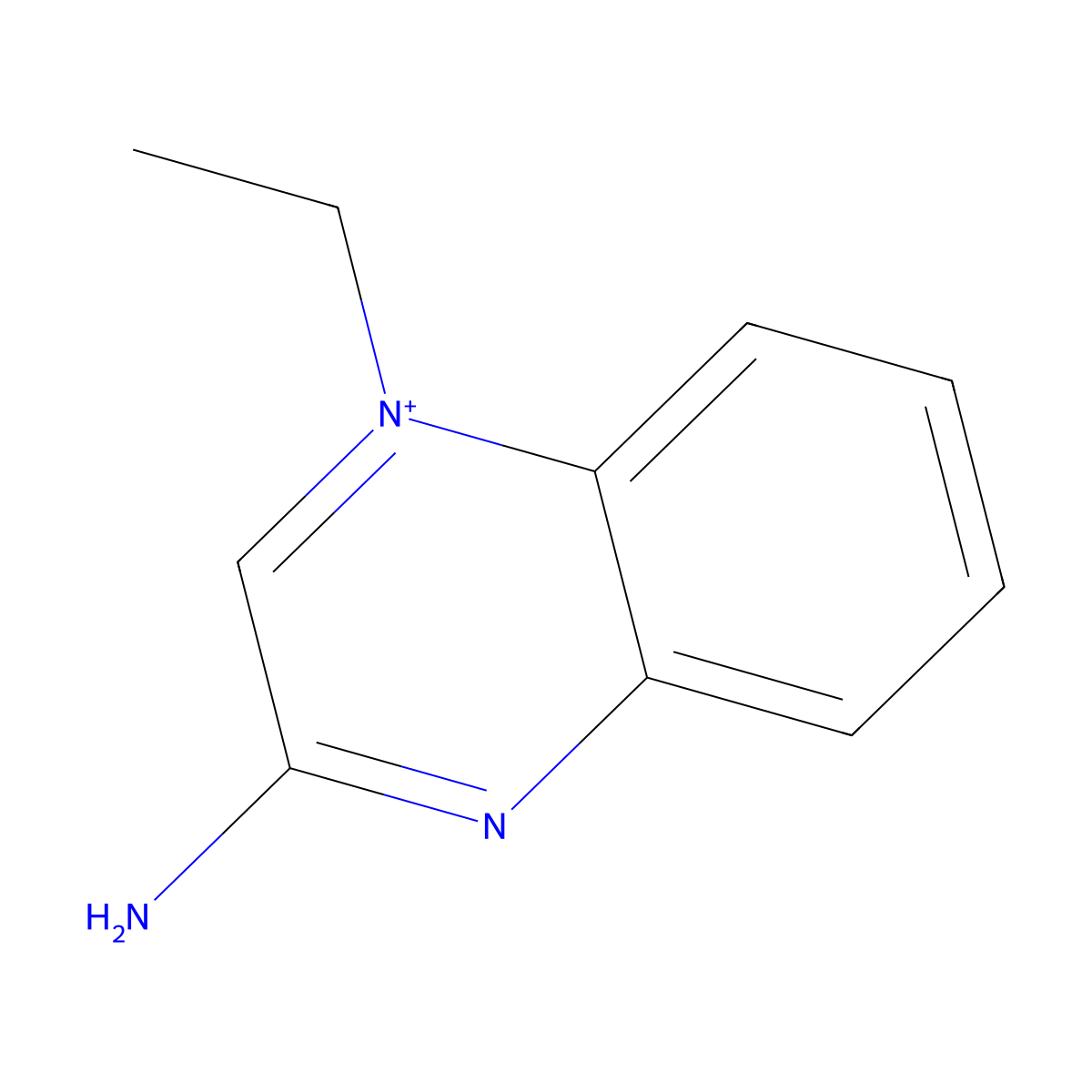 3-Amino-1-ethylquinoxalin-1-ium molecular structure, CAS 1027630-32-5