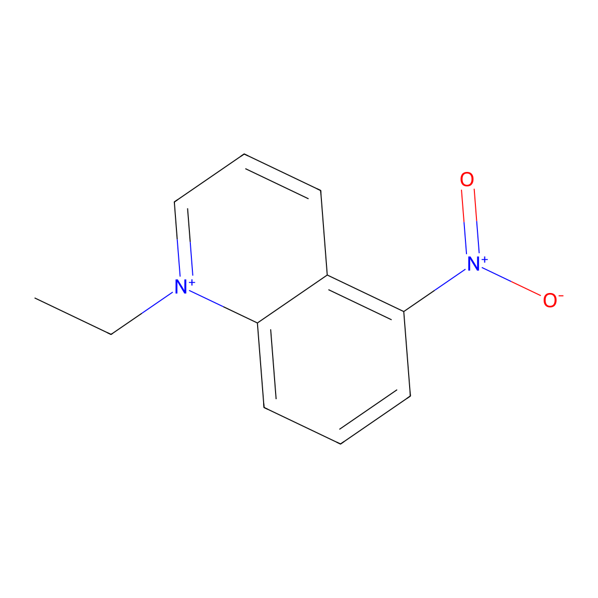 1-Ethyl-5-nitroquinolinium molecular structure, CAS 1027630-33-6