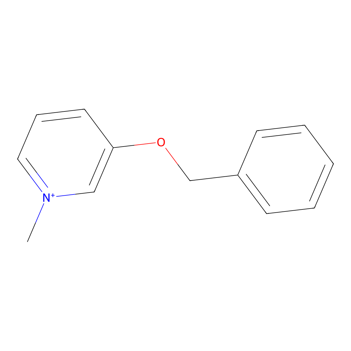 3-(Benzyloxy)-1-methylpyridinium molecular structure, CAS 1027630-34-7