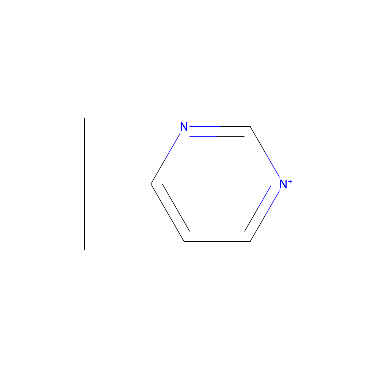 4-Tert-butyl-1-methylpyrimidin-1-ium molecular structure, CAS 1027630-38-1