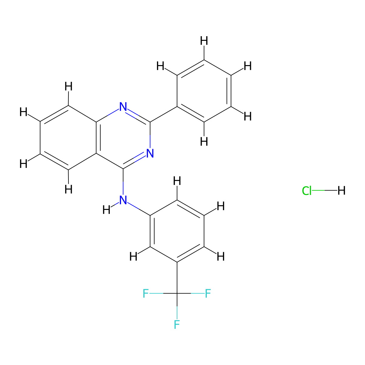 C21H15ClF3N3 molecular structure, CAS 1027640-86-3