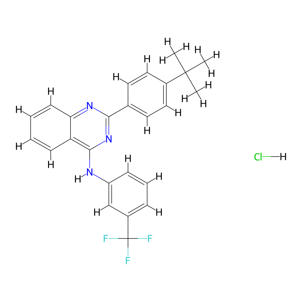 C25H23ClF3N3 molecular structure, CAS 1027642-23-4