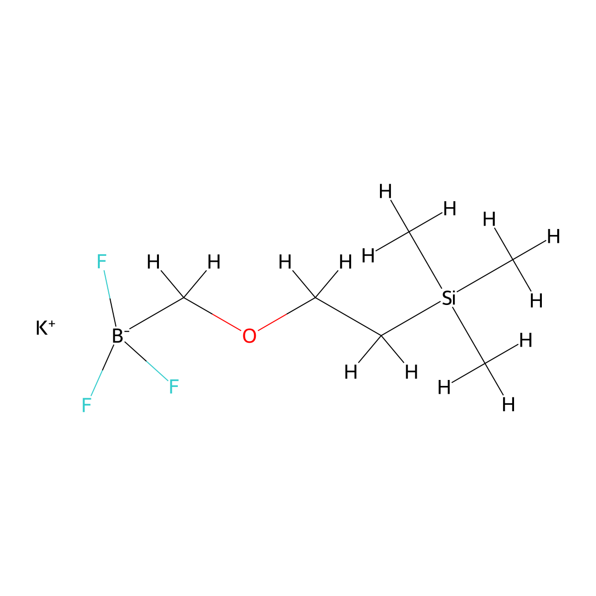 Potassium [(2-trimethylsilyl)ethoxymethyl]trifluoroborate molecular structure, CAS 1027642-28-9