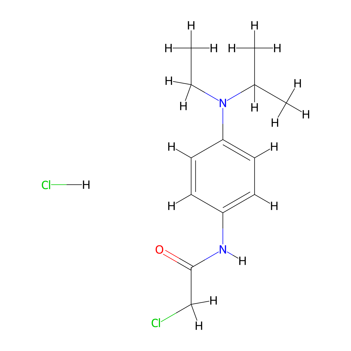 2-chloro-N-{4-[ethyl(propan-2-yl)amino]phenyl}acetamide hydrochloride molecular structure, CAS 1027643-27-1