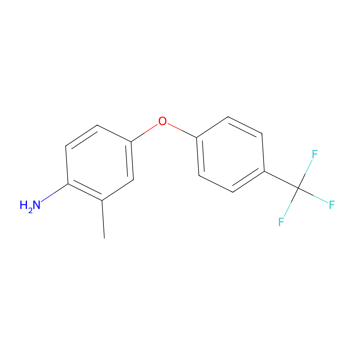 2-Methyl-4-(4-(trifluoromethyl)phenoxy)aniline molecular structure, CAS 102766-74-5