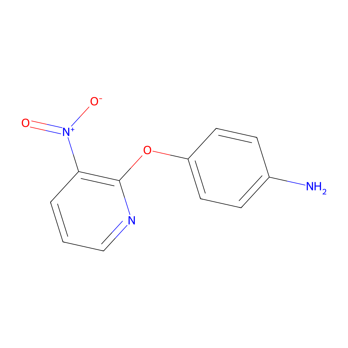 {4-[(3-Nitropyridin-2-yl)oxy]phenyl}amine molecular structure, CAS 102766-76-7