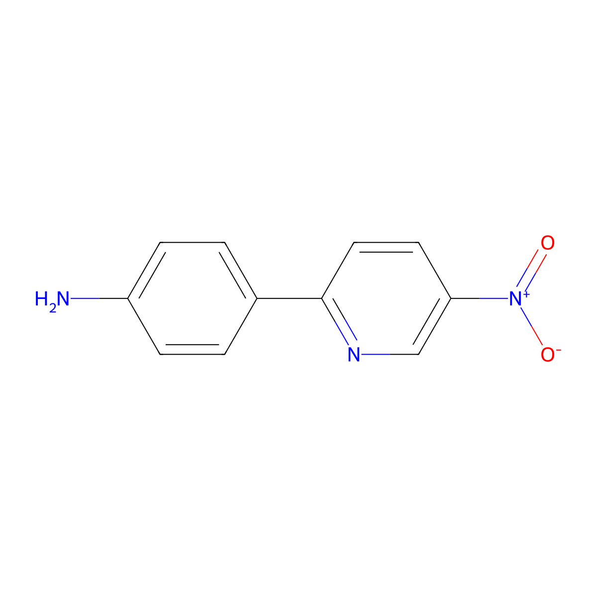 4-(5-Nitropyridin-2-yl)aniline molecular structure, CAS 102766-77-8