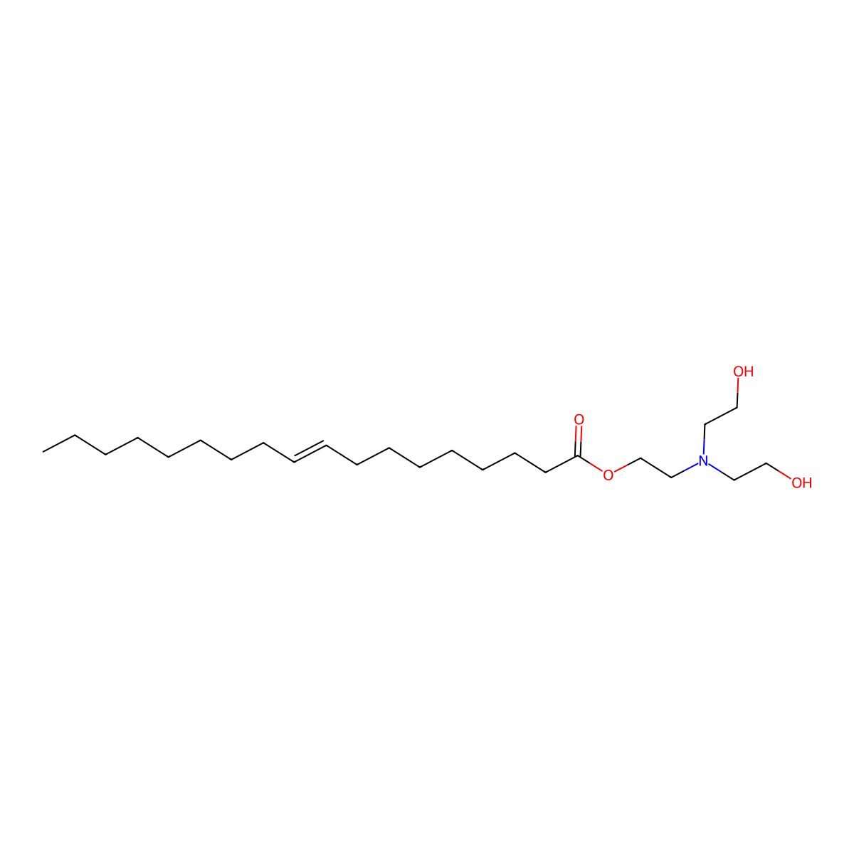 2-(Bis(2-hydroxyethyl)amino)ethyl (9Z)-9-octadecenoate molecular structure, CAS 10277-04-0