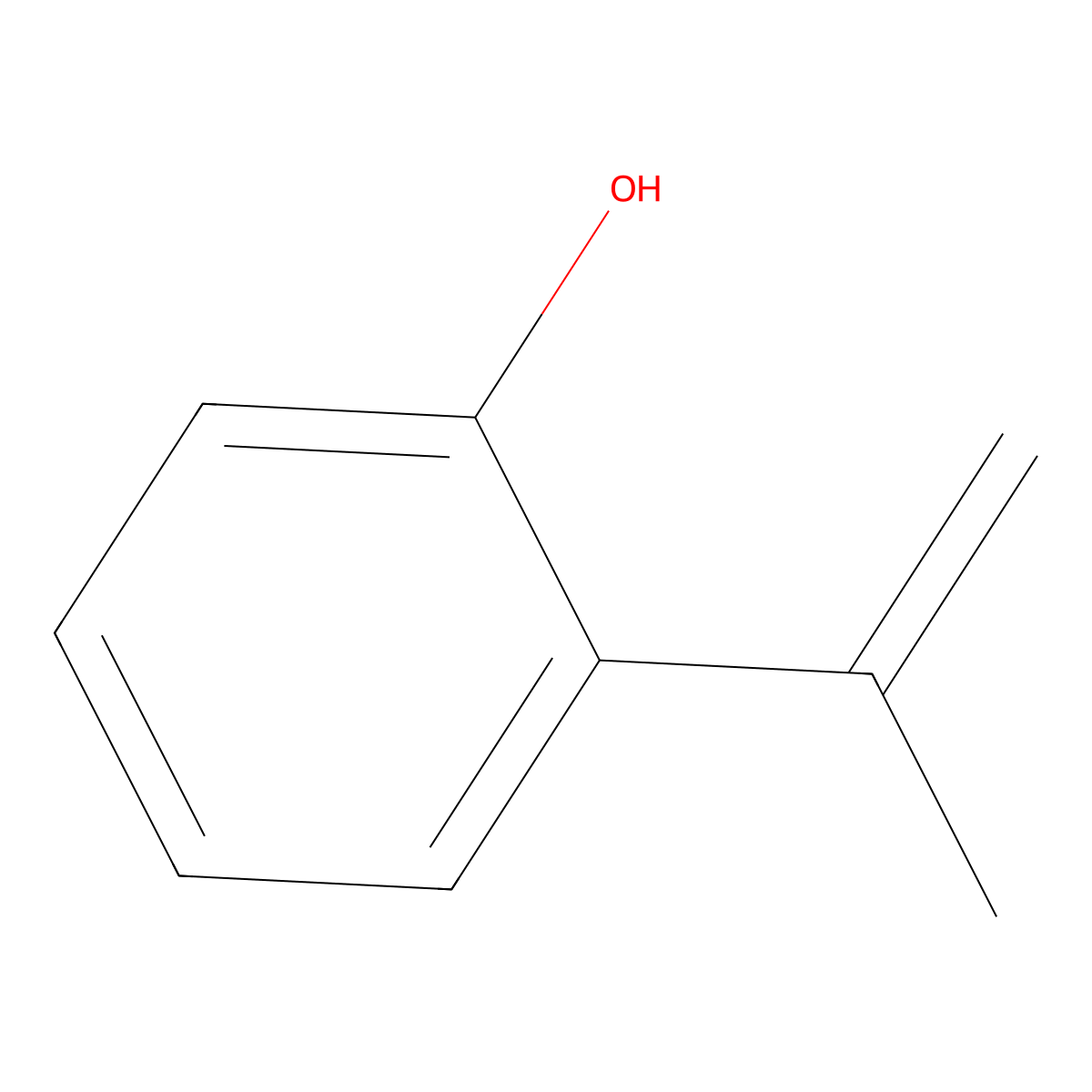 2-Hydroxy-alpha-methylstyrene molecular structure, CAS 10277-93-7