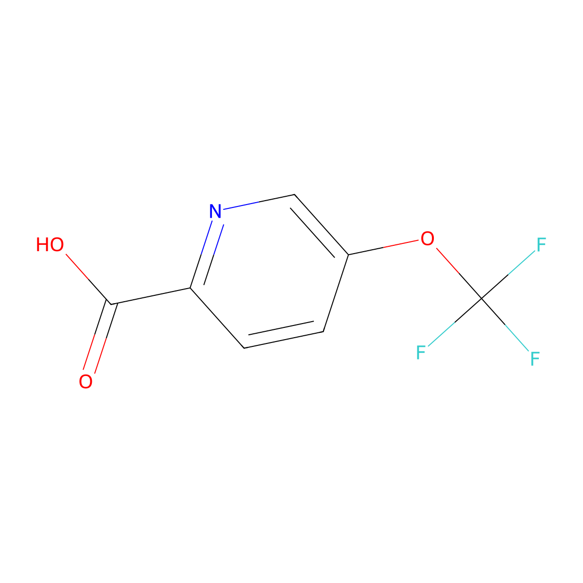 5-(Trifluoromethoxy)pyridine-2-carboxylic acid molecular structure, CAS 102771-66-4
