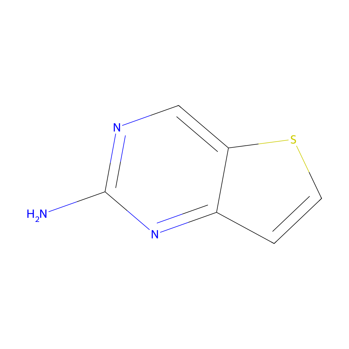 Thieno[3,2-D]pyrimidin-2-amine molecular structure, CAS 1027729-09-4