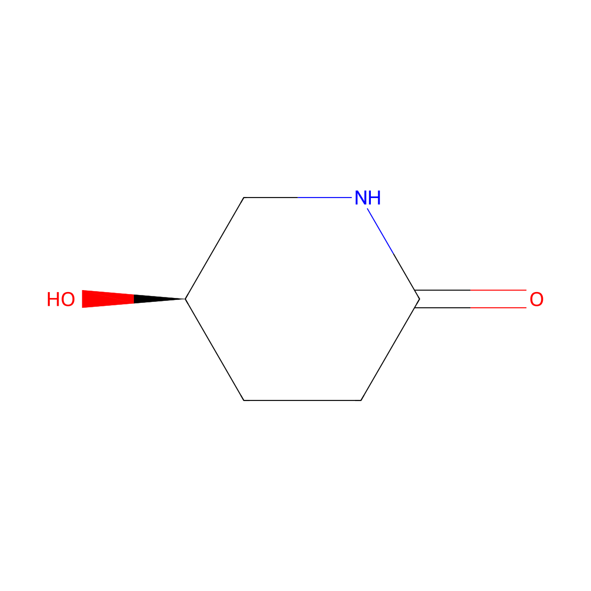 (R)-5-Hydroxy-piperidin-2-one molecular structure, CAS 102774-92-5