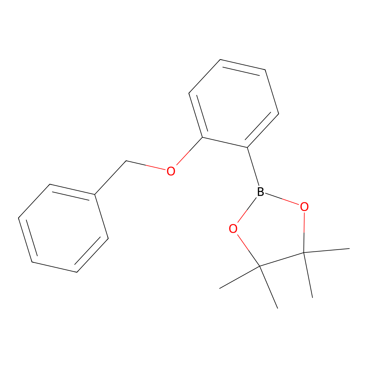2-(2-(Benzyloxy)phenyl)-4,4,5,5-tetramethyl-1,3,2-dioxaborolane molecular structure, CAS 1027757-13-6