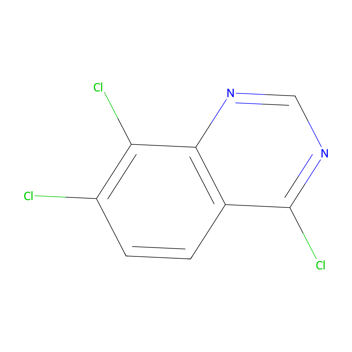 4,7,8-Trichloroquinazoline molecular structure, CAS 1027775-18-3
