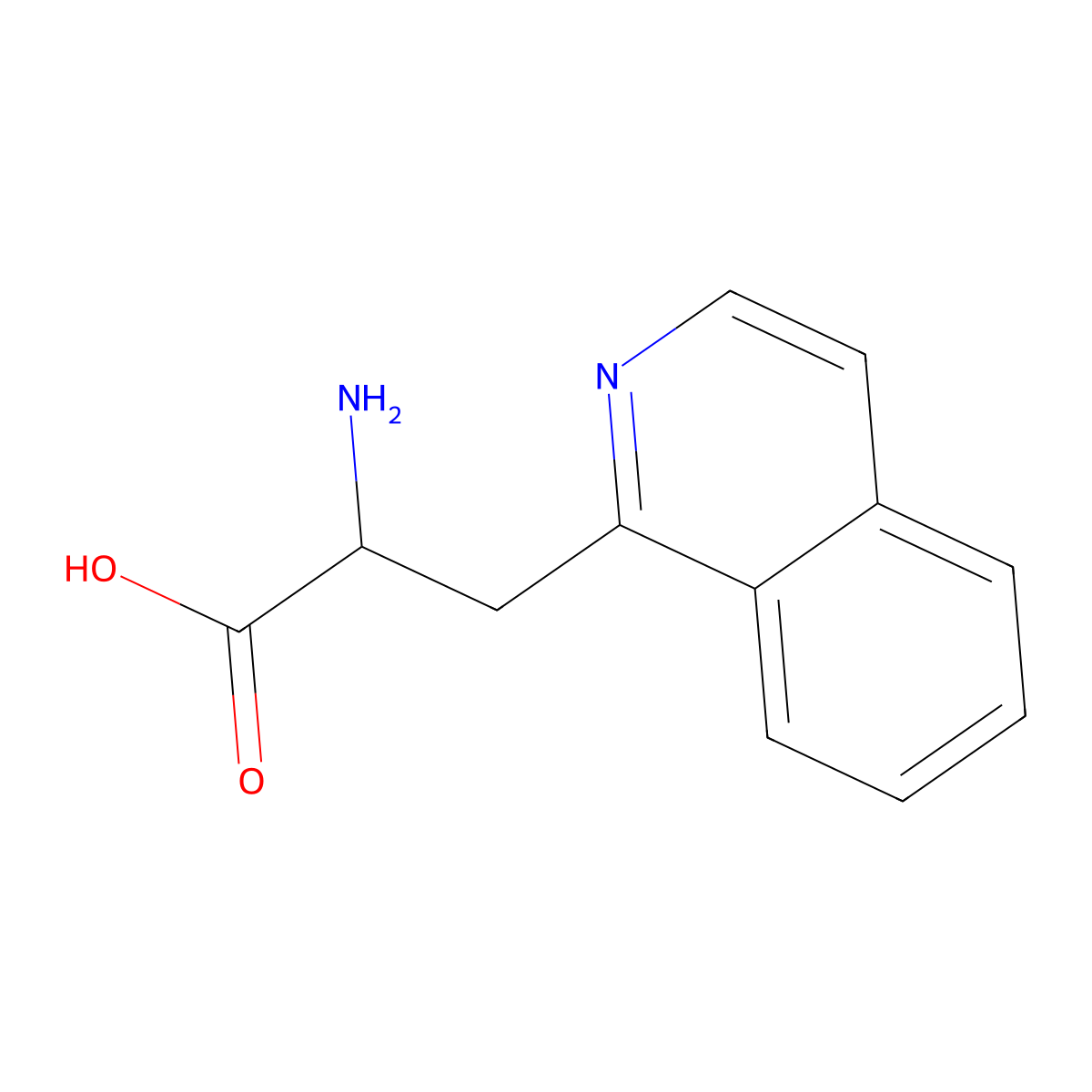 2-Amino-3-(isoquinolin-1-yl)propanoic acid molecular structure, CAS 1027778-05-7