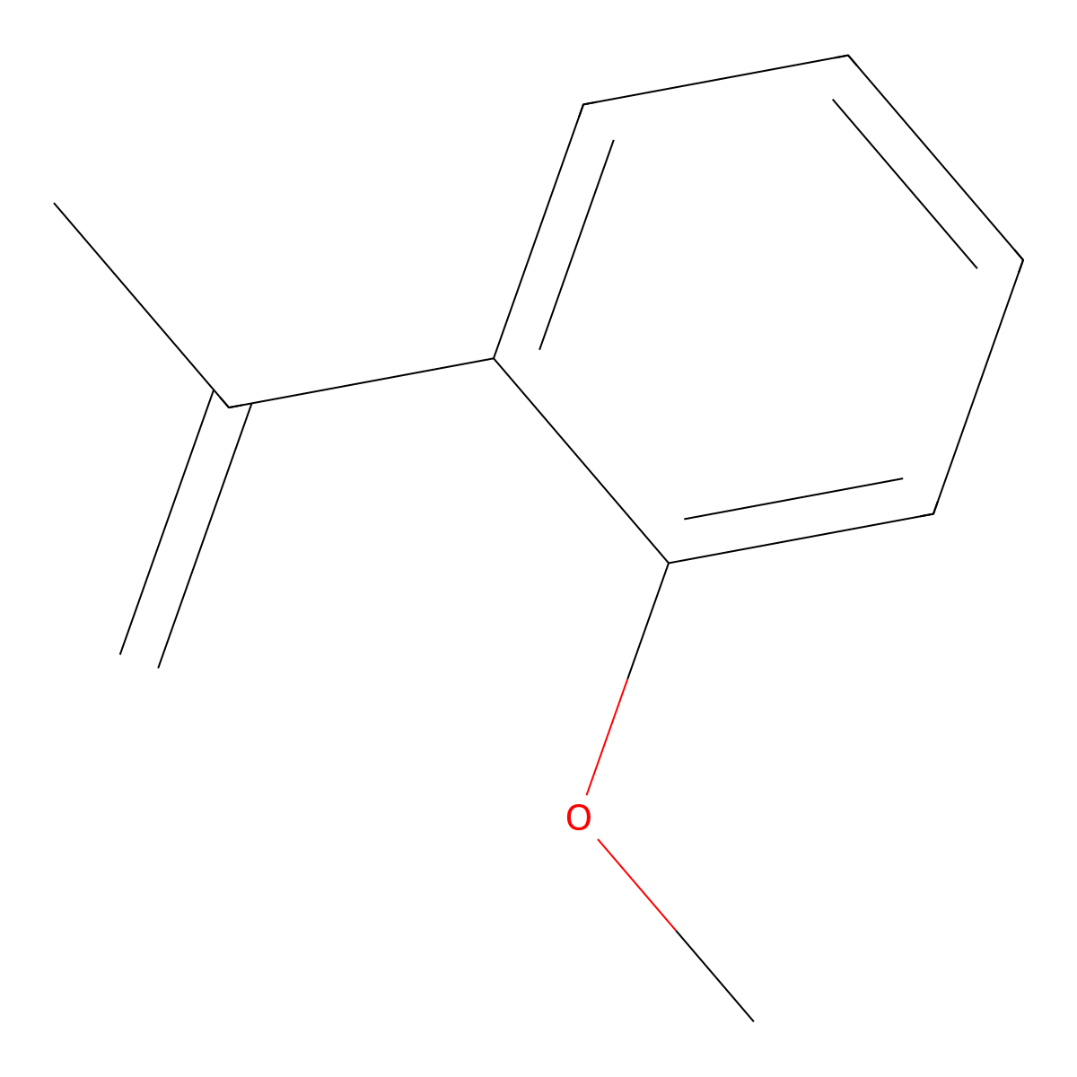 1-Isopropenyl-2-methoxybenzene molecular structure, CAS 10278-02-1