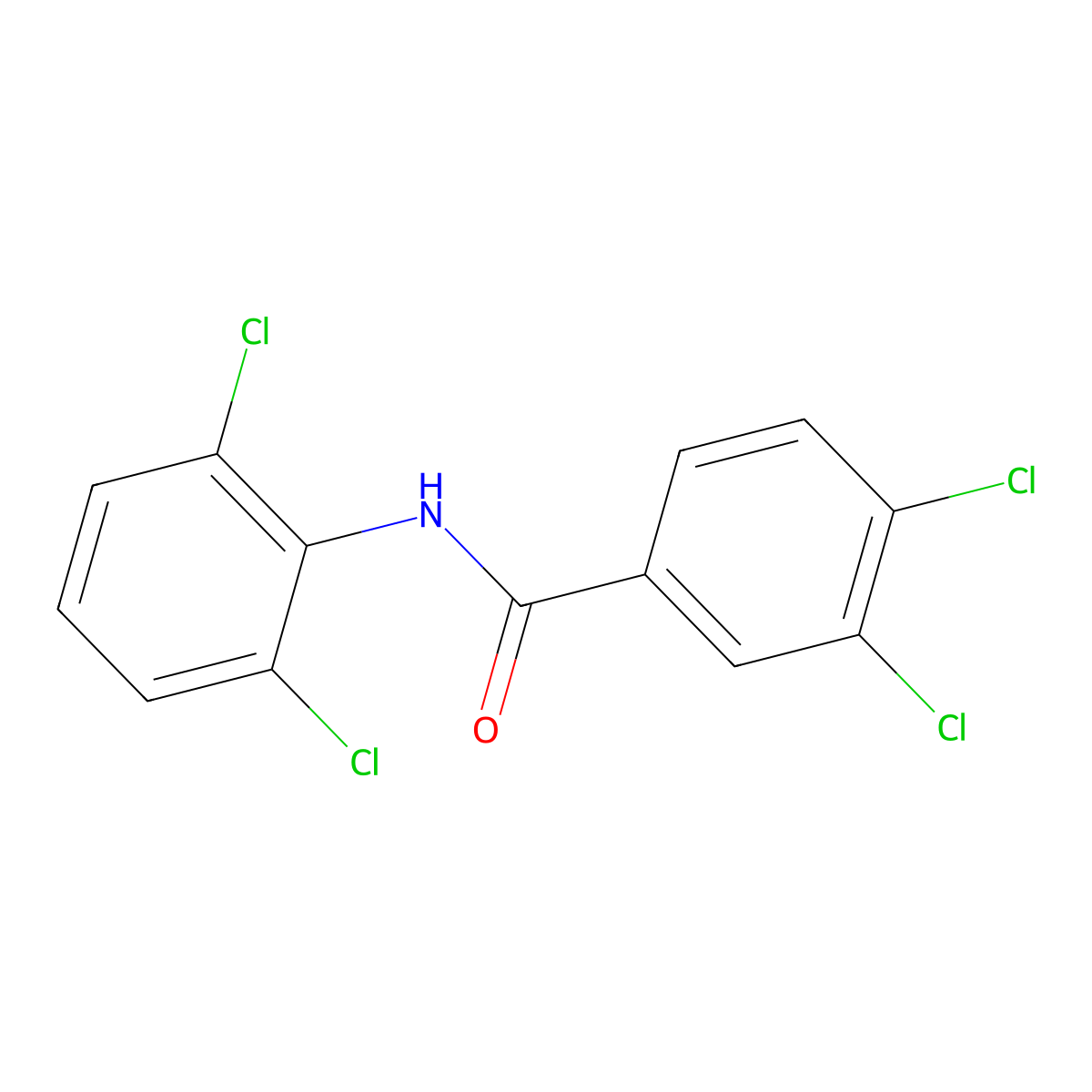 3,4-Dichloro-N-(2,6-dichlorophenyl)benzamide molecular structure, CAS 10278-29-2