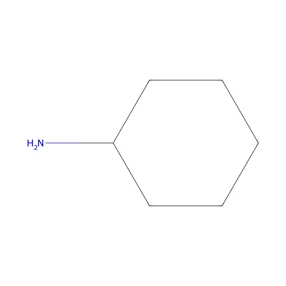 Cyclohexylamine molecular structure, CAS 102783-47-1