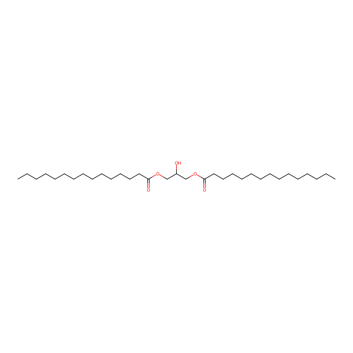 1,3-Dipentadecanoylglycerol molecular structure, CAS 102783-66-4