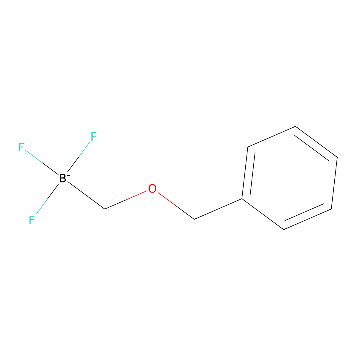 Benzyloxymethyl(trifluoro)boranuide molecular structure, CAS 1027882-73-0