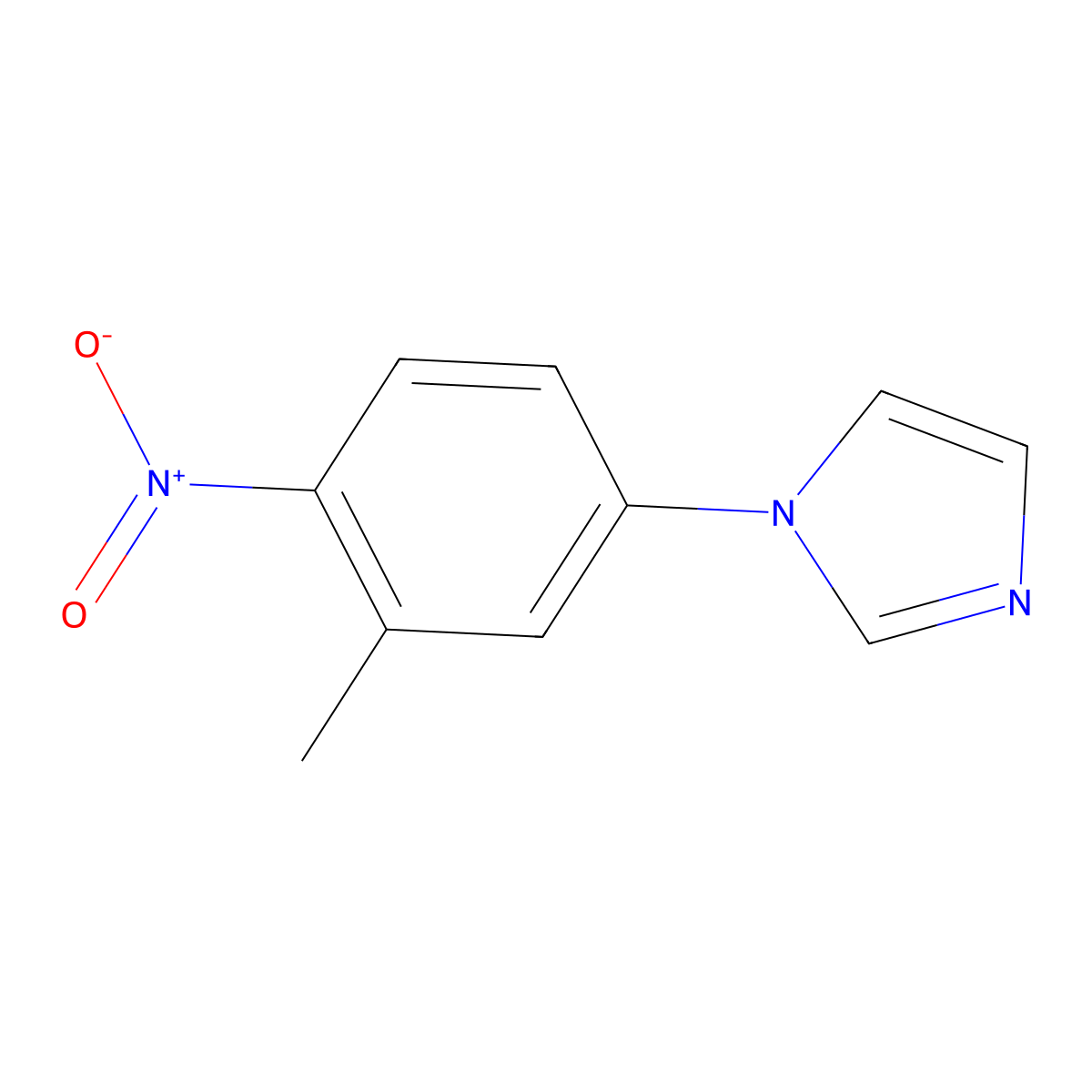 1-(3-Methyl-4-nitrophenyl)-1H-imidazole molecular structure, CAS 102791-92-4