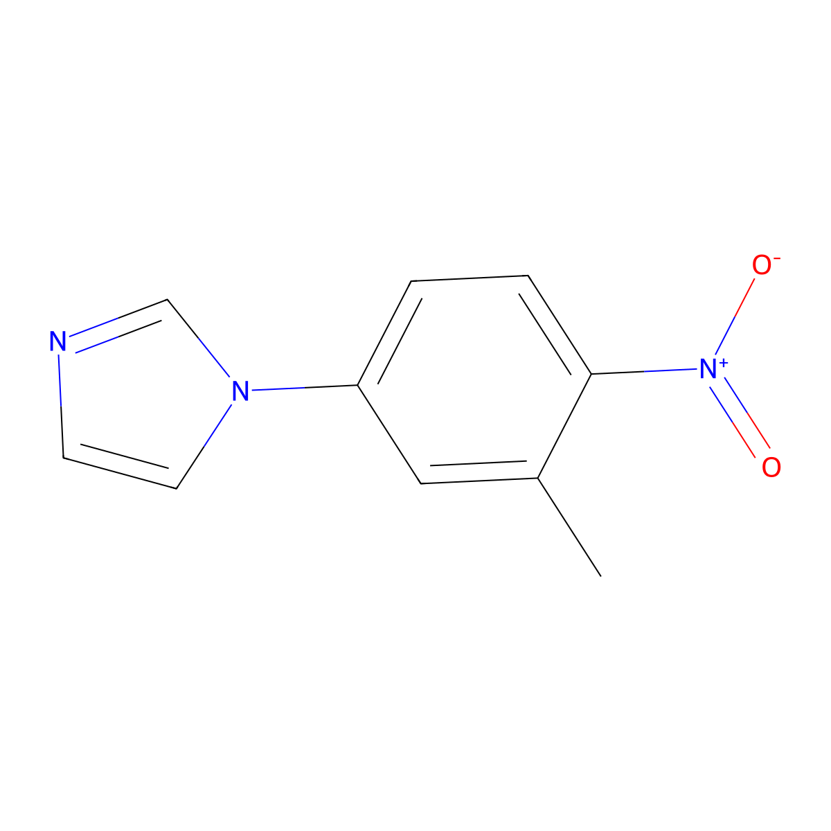 1-(3-Methyl-4-nitrophenyl)-1H-imidazole molecular structure, CAS 102791-92-4