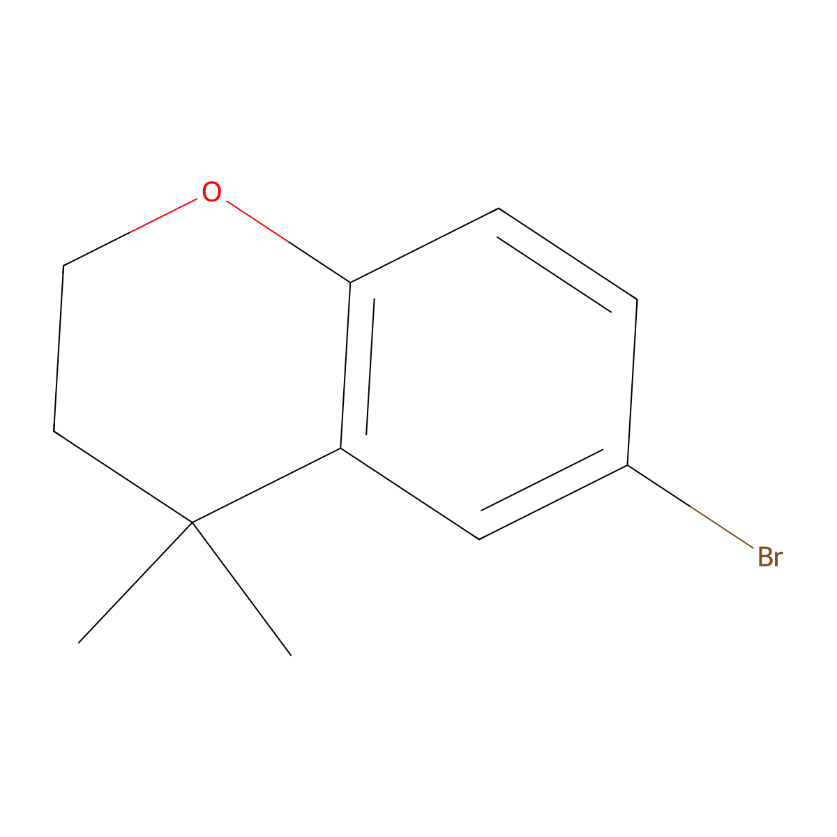 6-Bromo-4,4-dimethylchroman molecular structure, CAS 1027915-16-7
