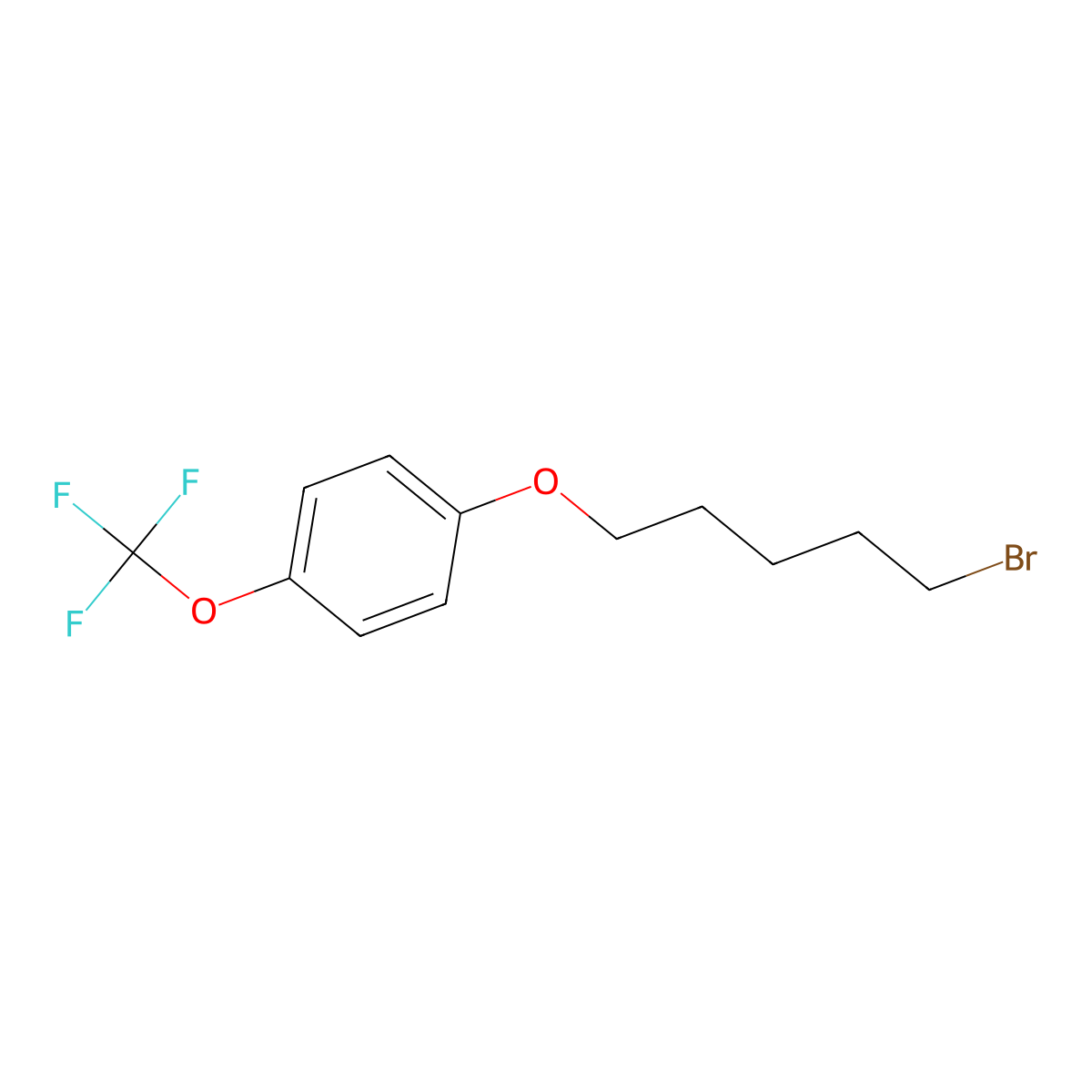 1-[(5-Bromopentyl)oxy]-4-(trifluoromethoxy)benzene molecular structure, CAS 102793-83-9