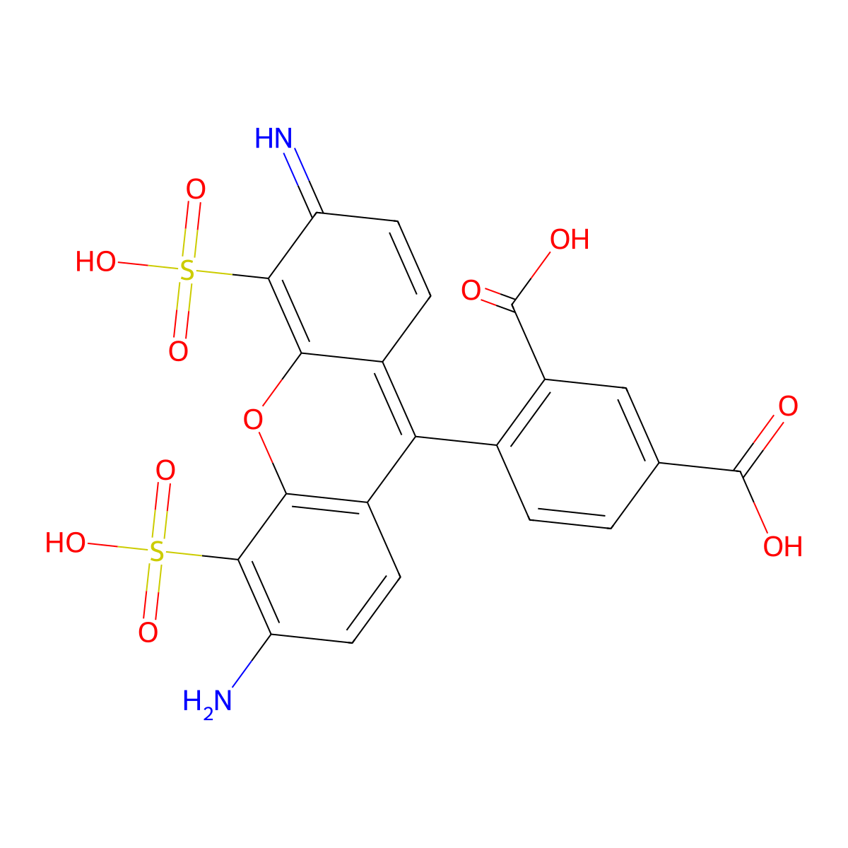 Alexa Fluor 555 molecular structure, CAS 1027930-57-9