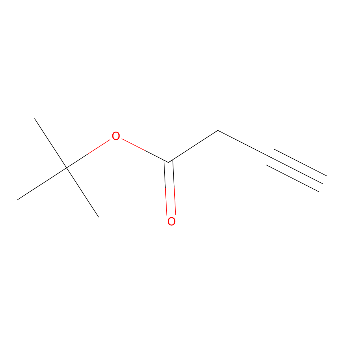 Tert-butyl But-3-ynoate molecular structure, CAS 1027931-31-2