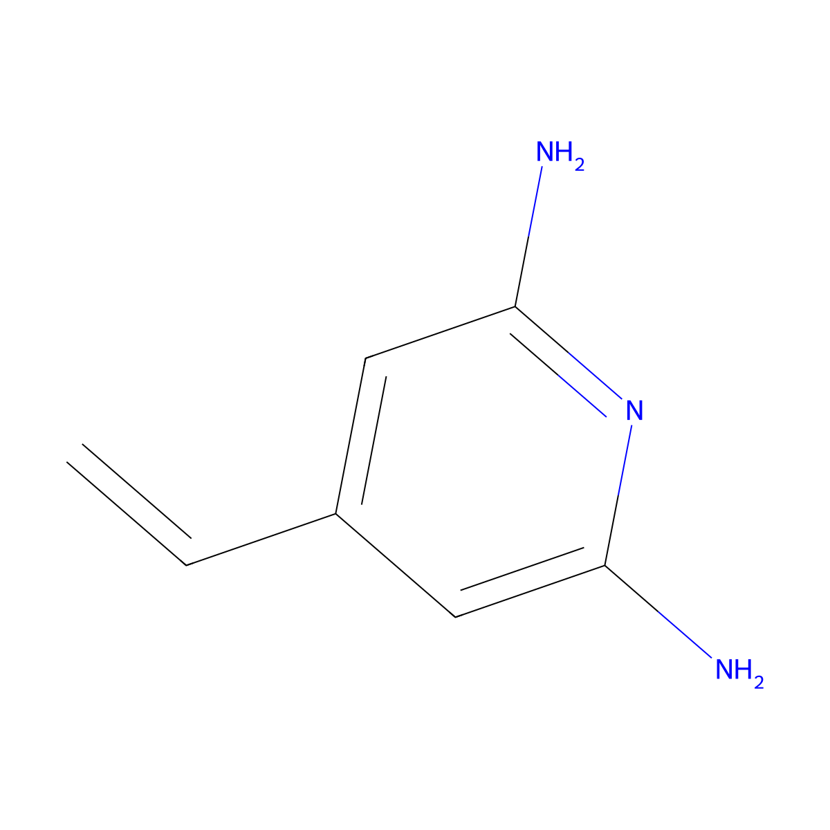 4-Ethenylpyridine-2,6-diamine molecular structure, CAS 1027975-67-2