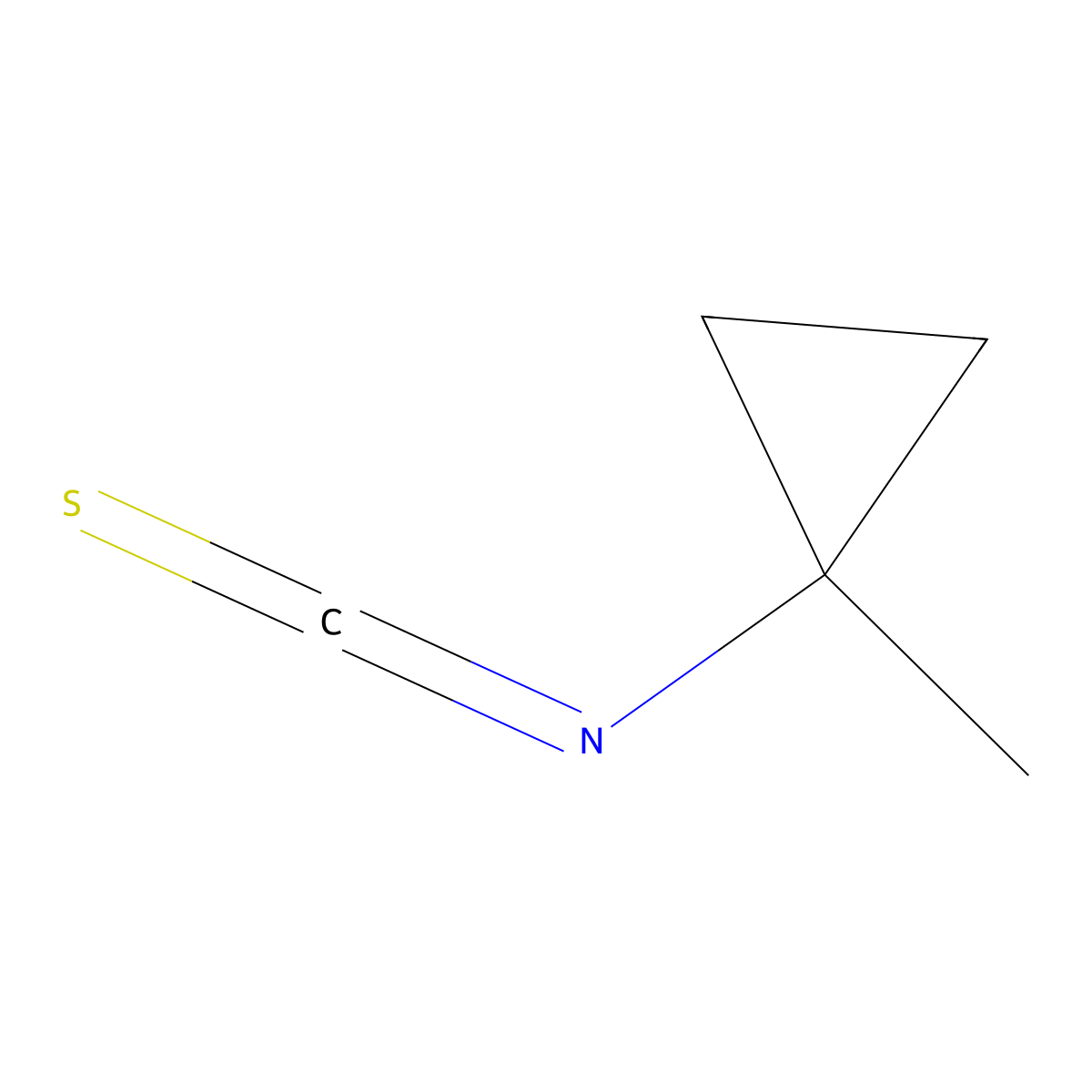 1-Isothiocyanato-1-methylcyclopropane molecular structure, CAS 1028018-36-1