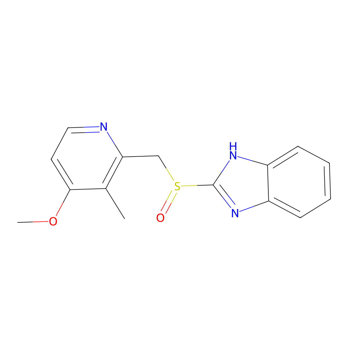4-Desmethoxypropoxyl-4-methoxy rabeprazole molecular structure, CAS 102804-77-3