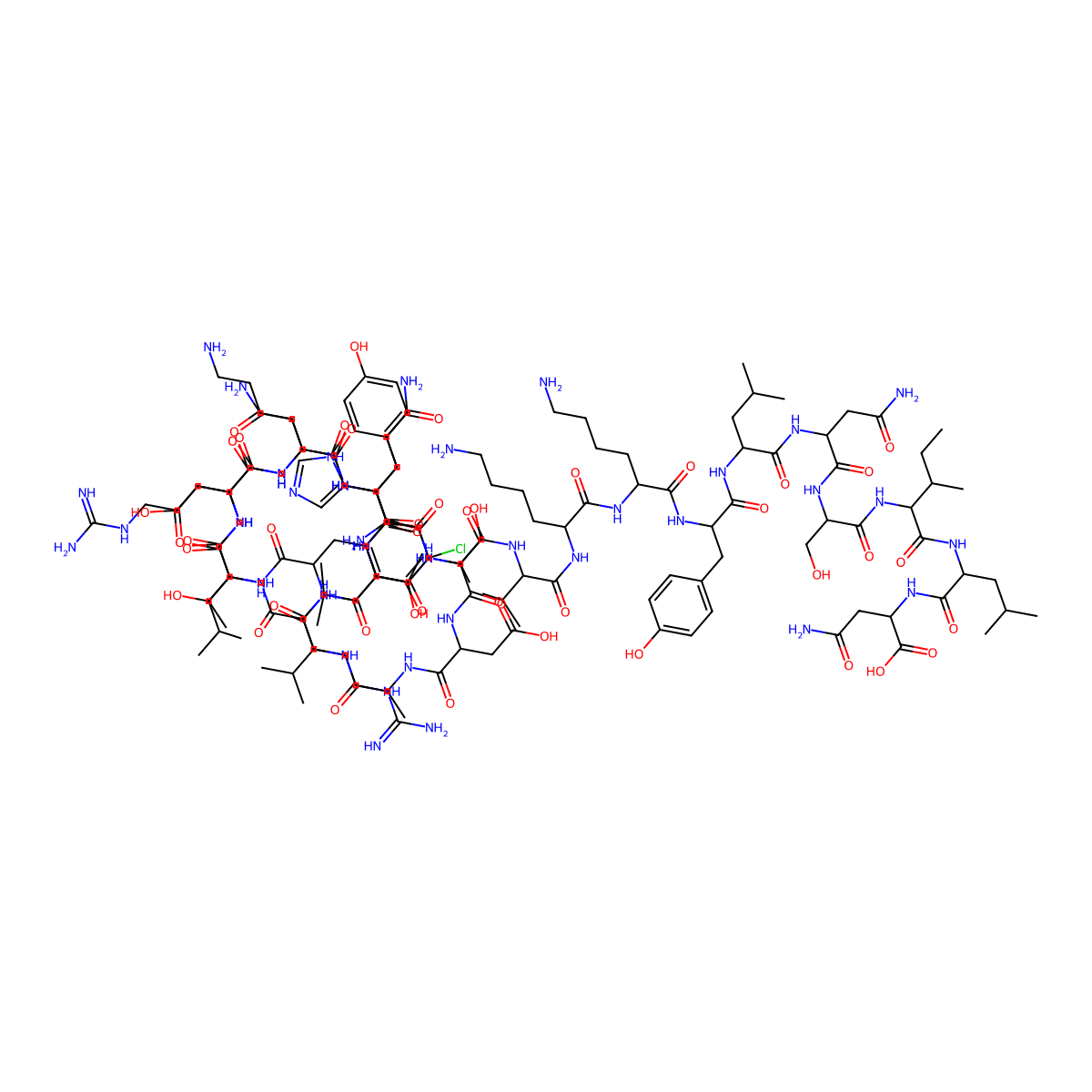 Vasoactive intestinal peptide, 4-chloro-phe(6)-leu(17)- molecular structure, CAS 102805-45-8