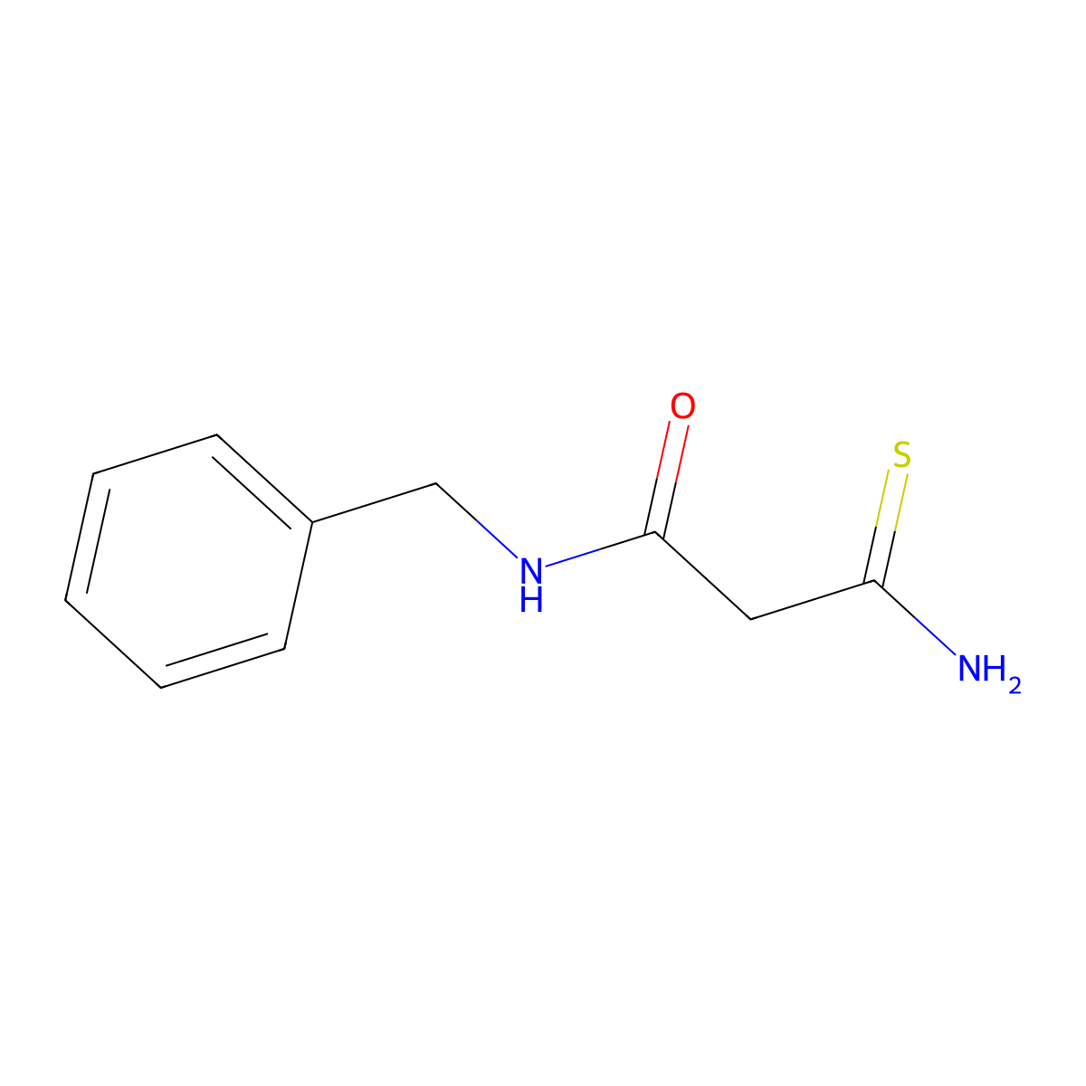 3-amino-N-benzyl-3-thioxopropanamide molecular structure, CAS 102817-84-5