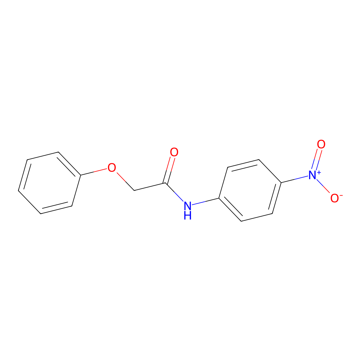 N-(4-nitrophenyl)-2-phenoxyacetamide molecular structure, CAS 102818-93-9
