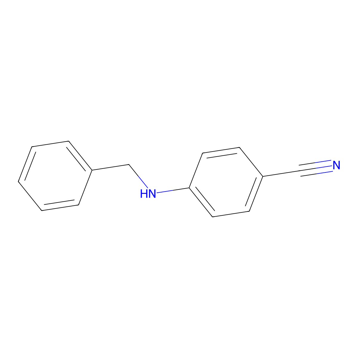 4-(Benzylamino)benzonitrile molecular structure, CAS 10282-32-3
