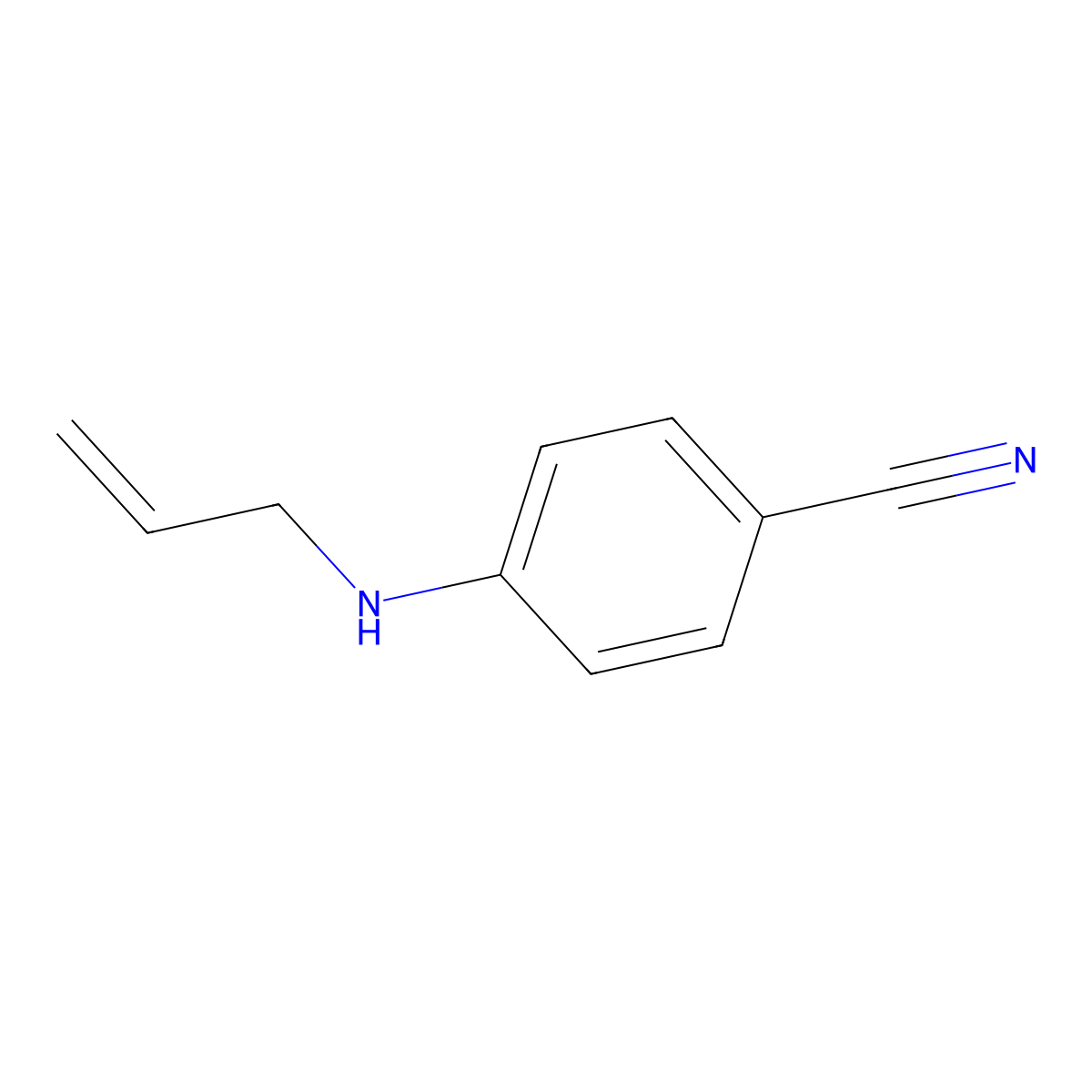 4-(Allylamino)benzonitrile molecular structure, CAS 10282-33-4