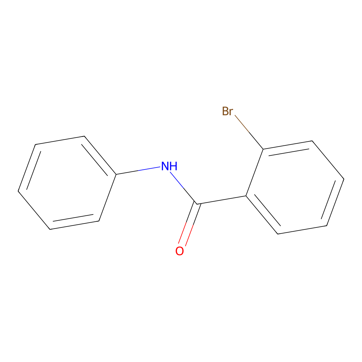Benzamide, 2-bromo-N-phenyl- molecular structure, CAS 10282-57-2